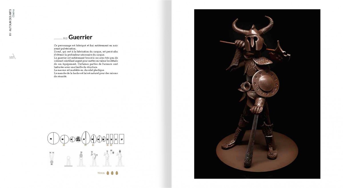 Livre L'Art du montage en chocolat, Tome 2, guerrier