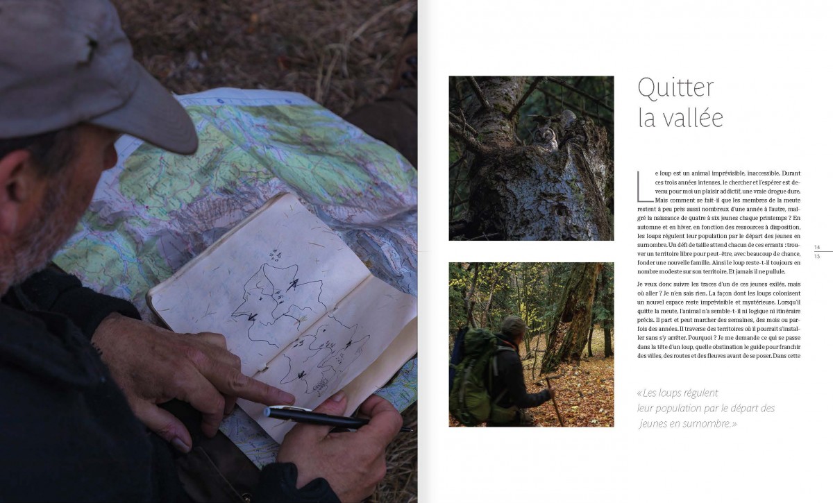 Livre Marche avec les loups pages 14-15