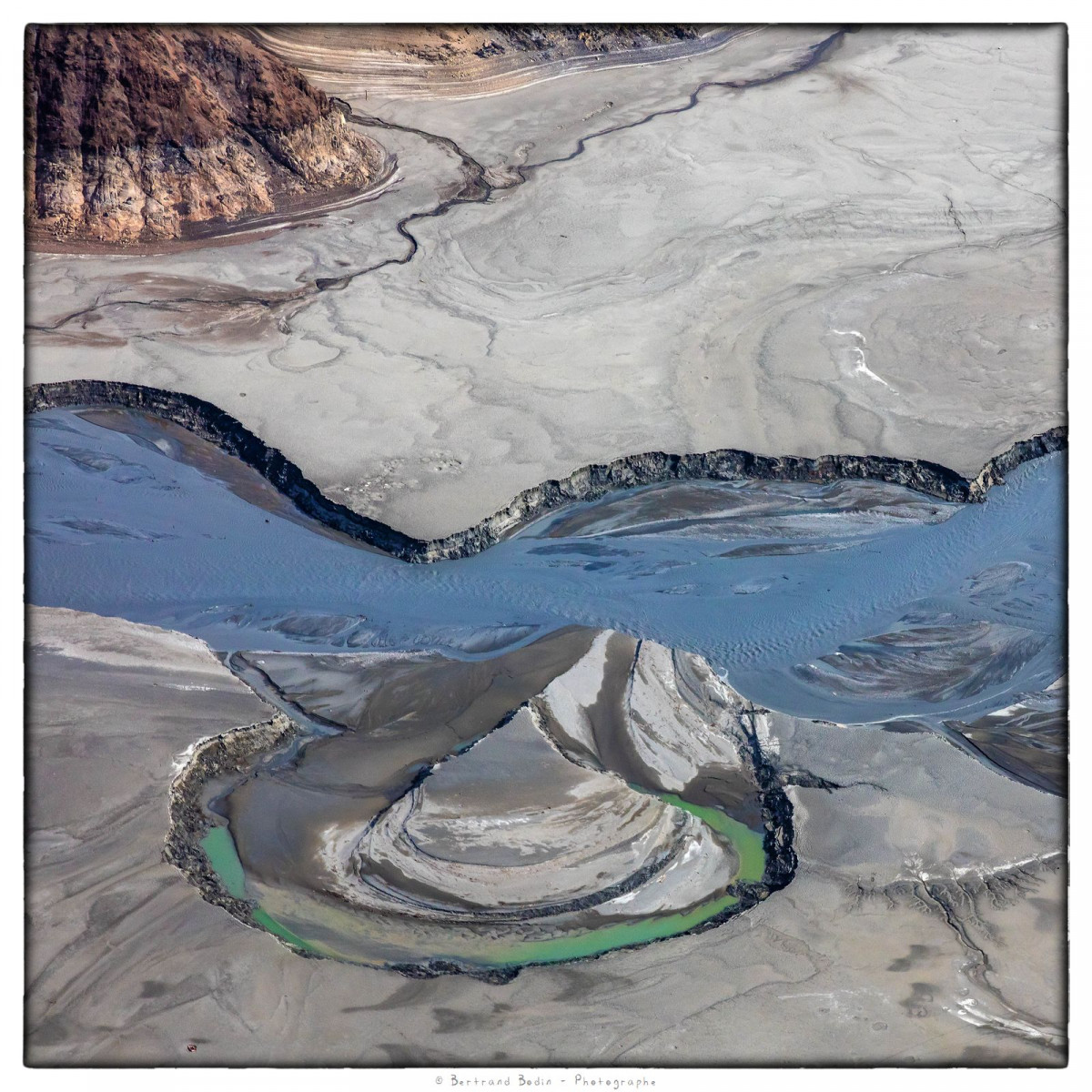 Lac de Serre-Ponçon, les méandres de la Durance