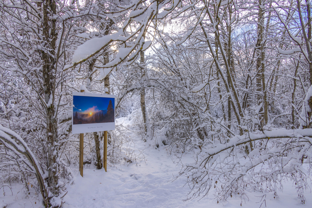 Lumières alpines, exposition photographique de Bertrand Bodin, col de Moissières