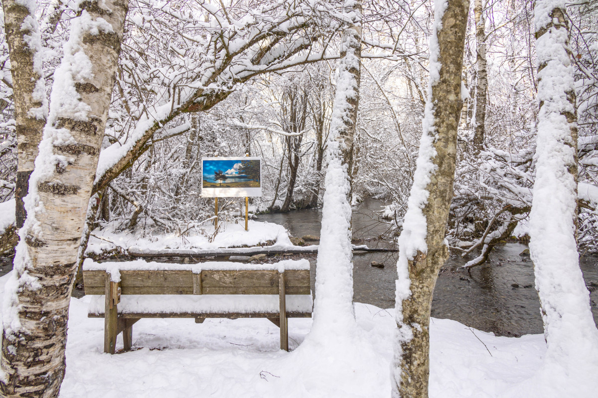 Lumières alpines, exposition photographique de Bertrand Bodin, lac de Serre-Ponçon