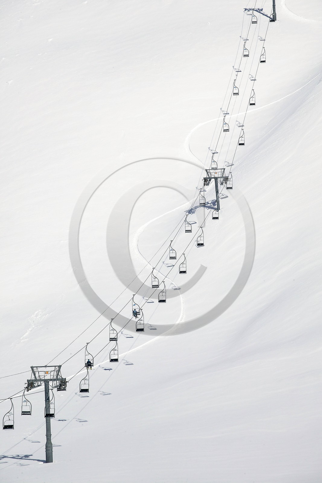 Station de ski d'Orcières 1850, télésiège des Lacs