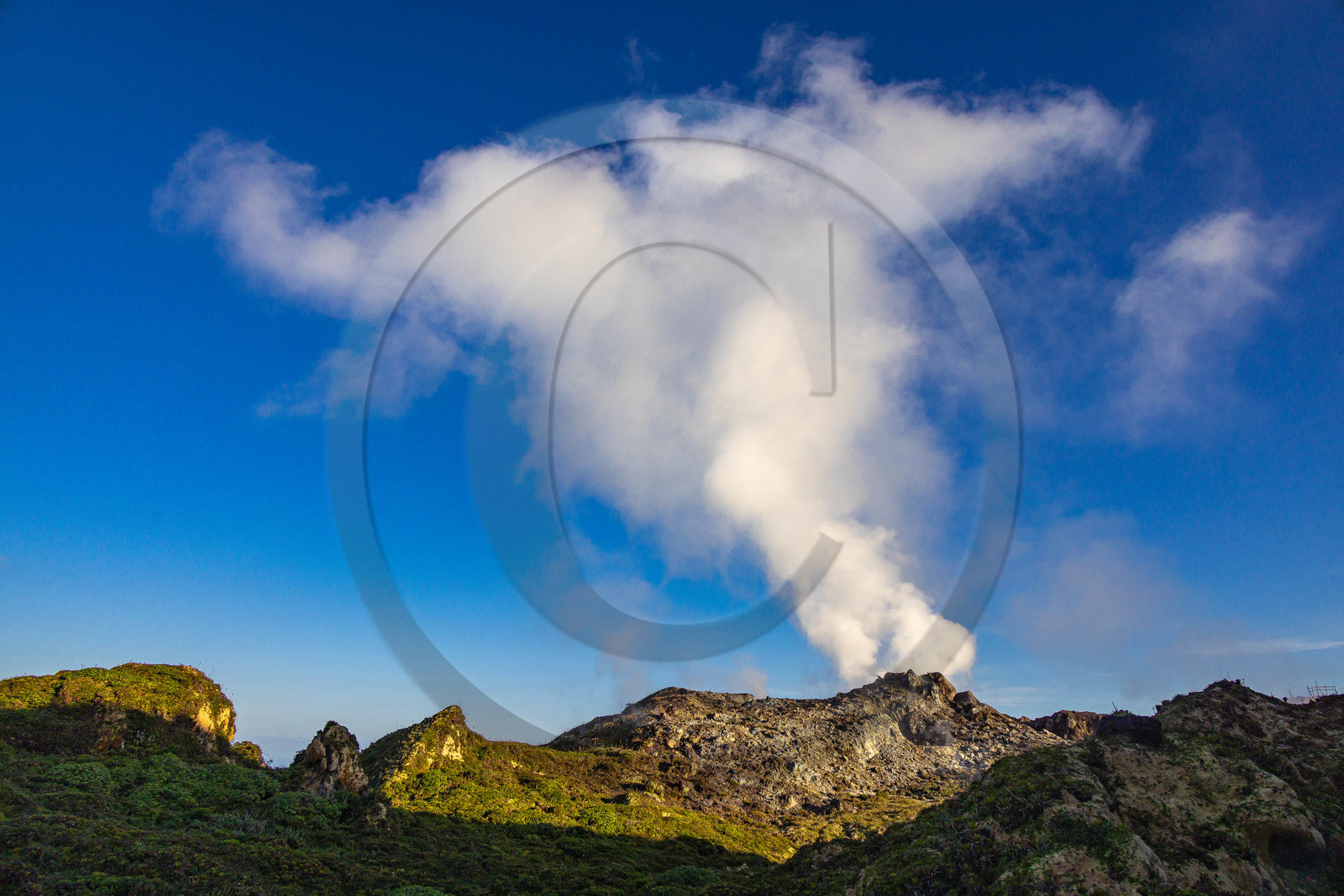 La Soufrière, volcan actif de la Guadeloupe