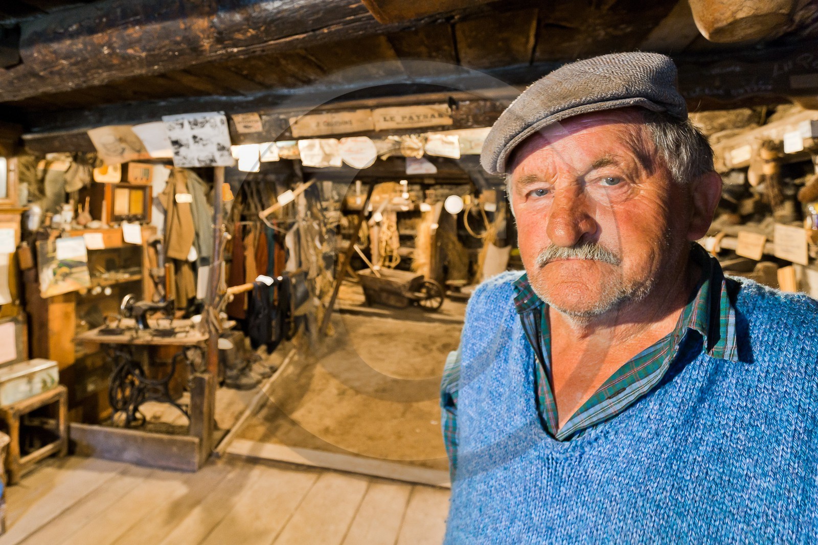Saint-Véran, une des plus vieilles maisons du village, Musée de l'habitat et de la vie d'autrefois restée en état depuis 1976, dernier témoignage du passé