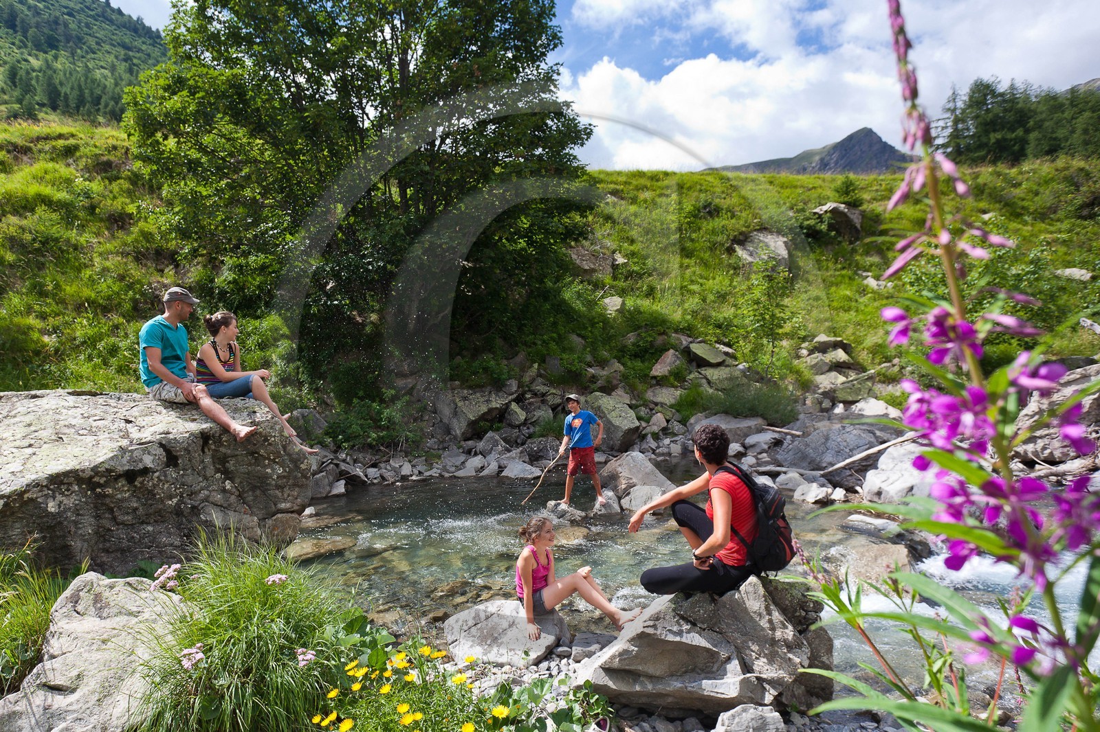 Randonnée famille montagne