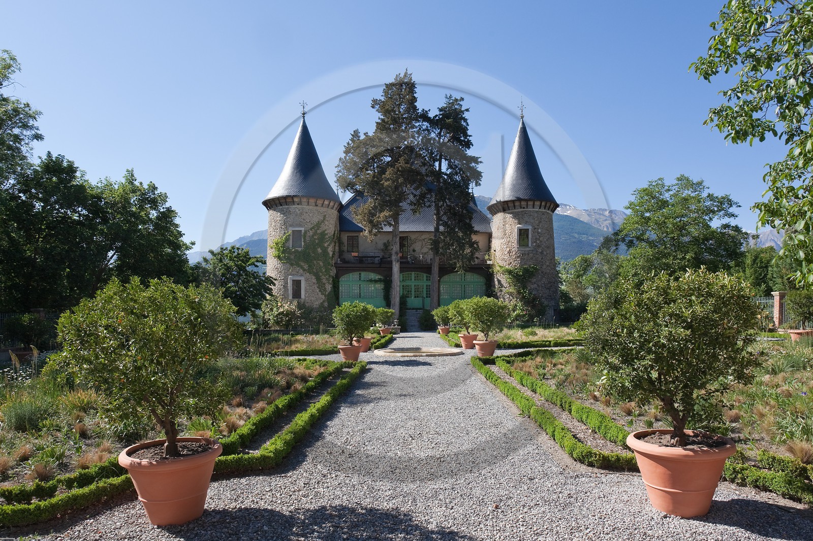 Château de Picomtal,  les jardins du château