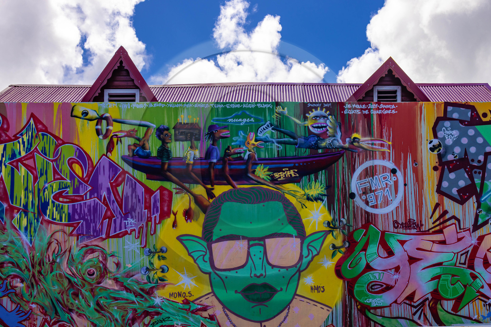 Guadeloupe, Le Moule, plage de L'Autre Bord