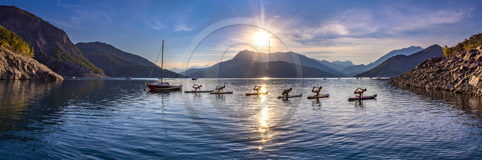 Yoga sur paddle, Serre-Ponçon Aloha