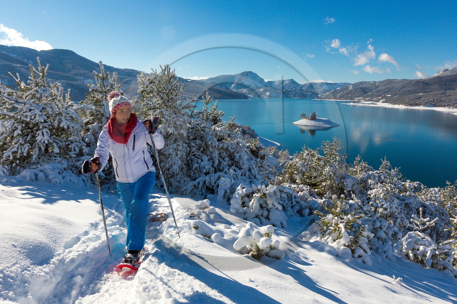 Baie et chapelle Saint-Michel, randonnée raquettes