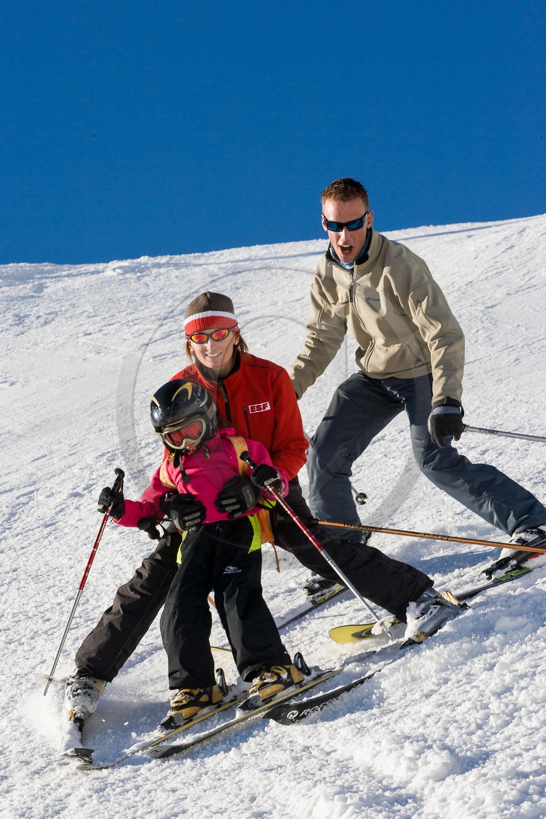 Ski piste famille