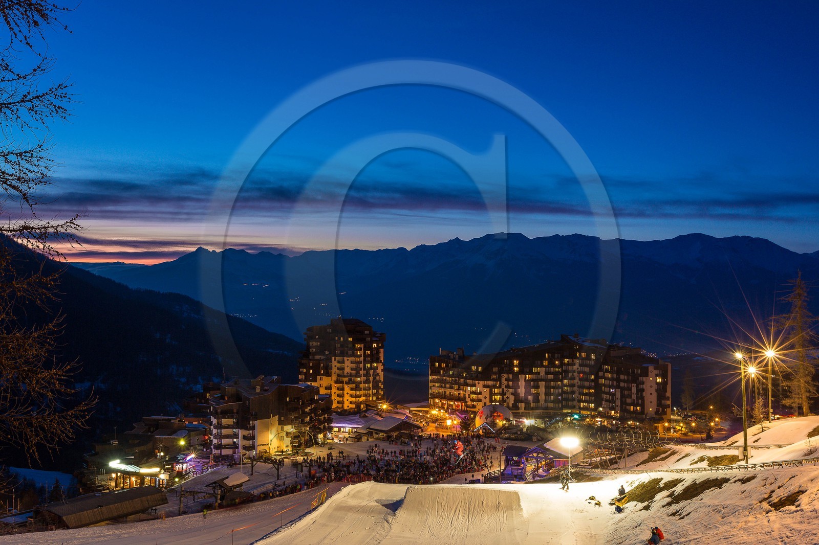 Les Orres, spectacle Big Air