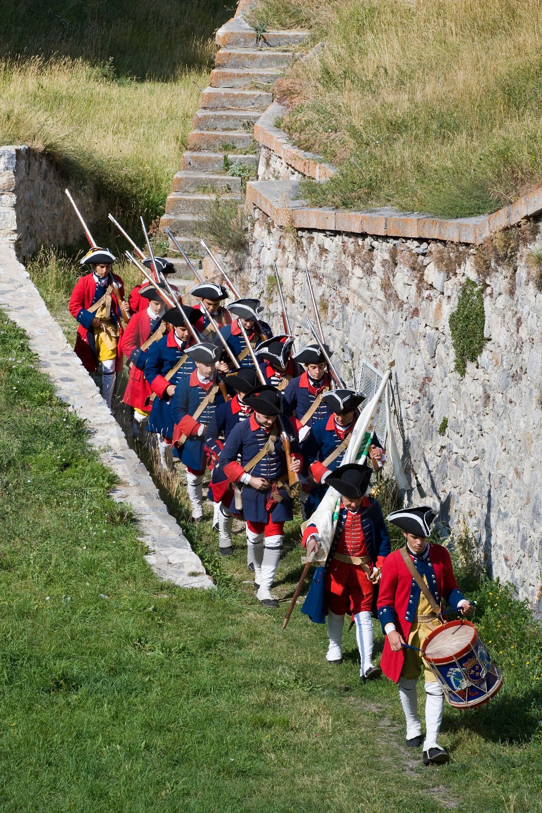Briançon, l'association Les regiments du passé reconstituent la vie civile et militaire