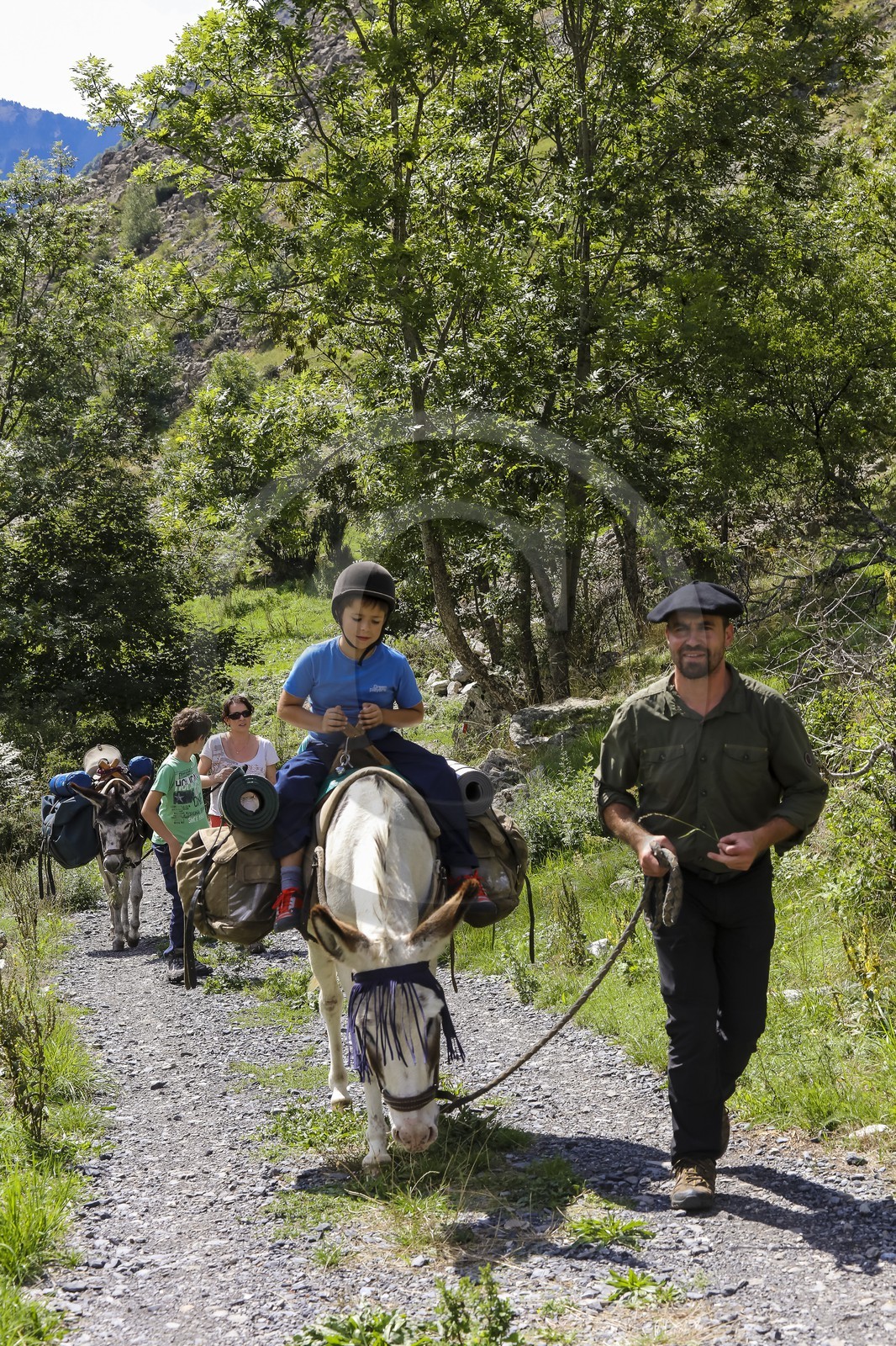 Yohann Masnada, accompagnateur ânier