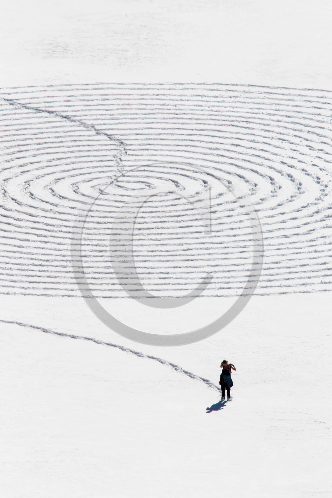 Serre-Chevalier, Snow drawings, une œuvre de l'artiste Sonja Hinrichsen