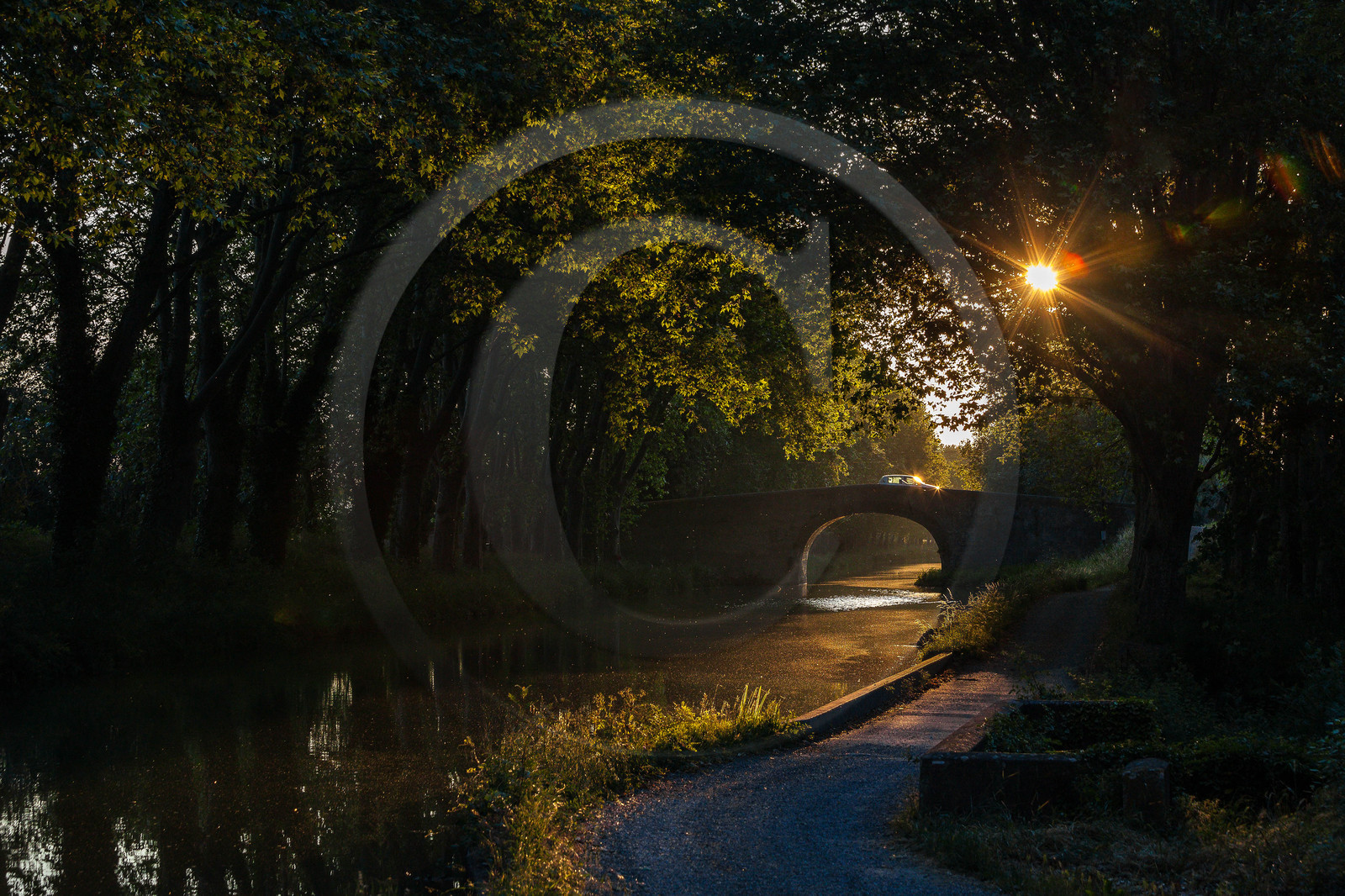 Canal du Midi, inscrit au Patrimoine mondial de l'UNESCO