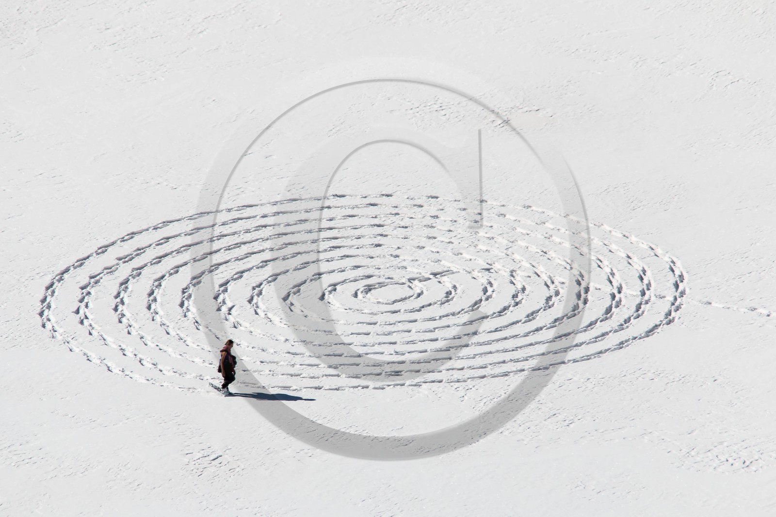 Serre-Chevalier, Snow drawings, une œuvre de l'artiste Sonja Hinrichsen