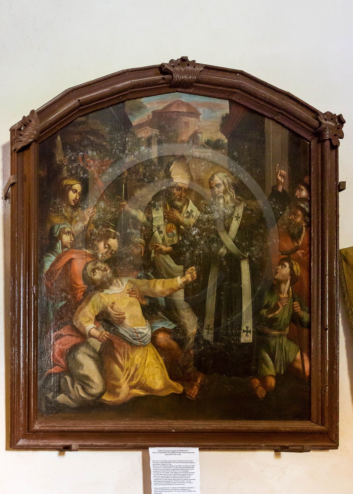 Eglise Saint-Antoine (XVIIe siècle) , tableau représentant Saint-Antoine guérissant un possédé