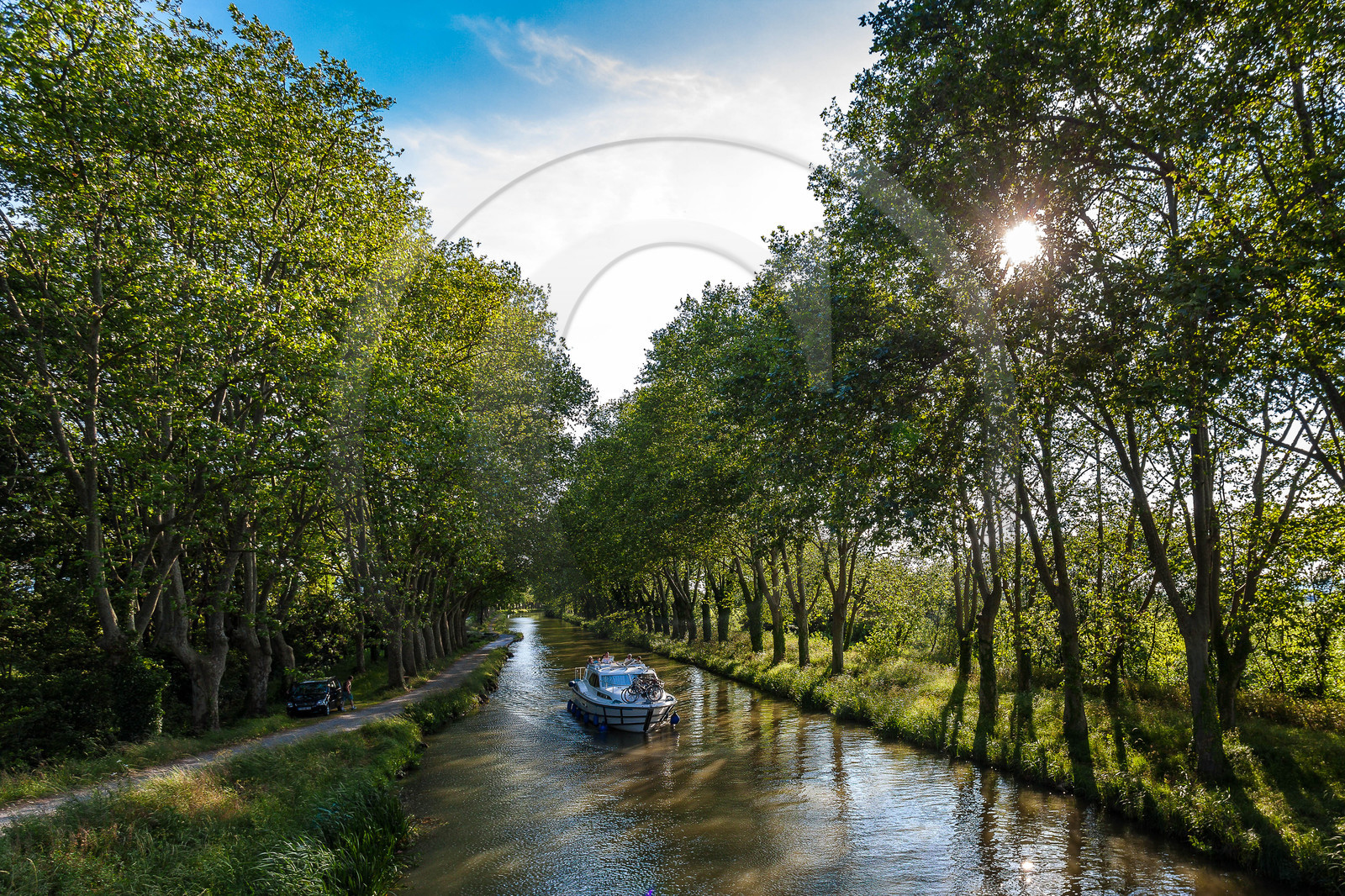 Canal du Midi, inscrit au Patrimoine mondial de l'UNESCO