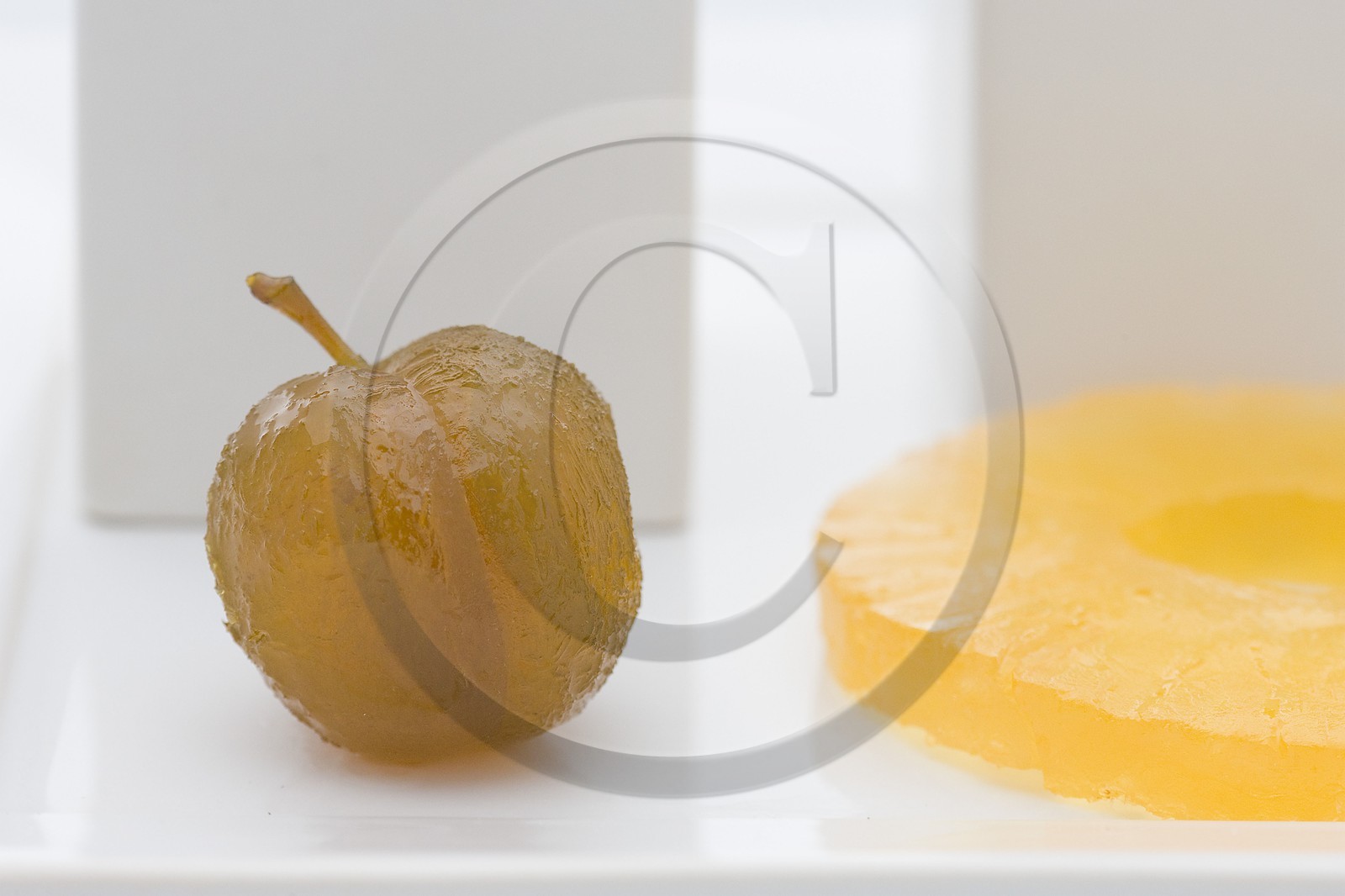 Confiserie Saint Denis, Prune et ananas confits