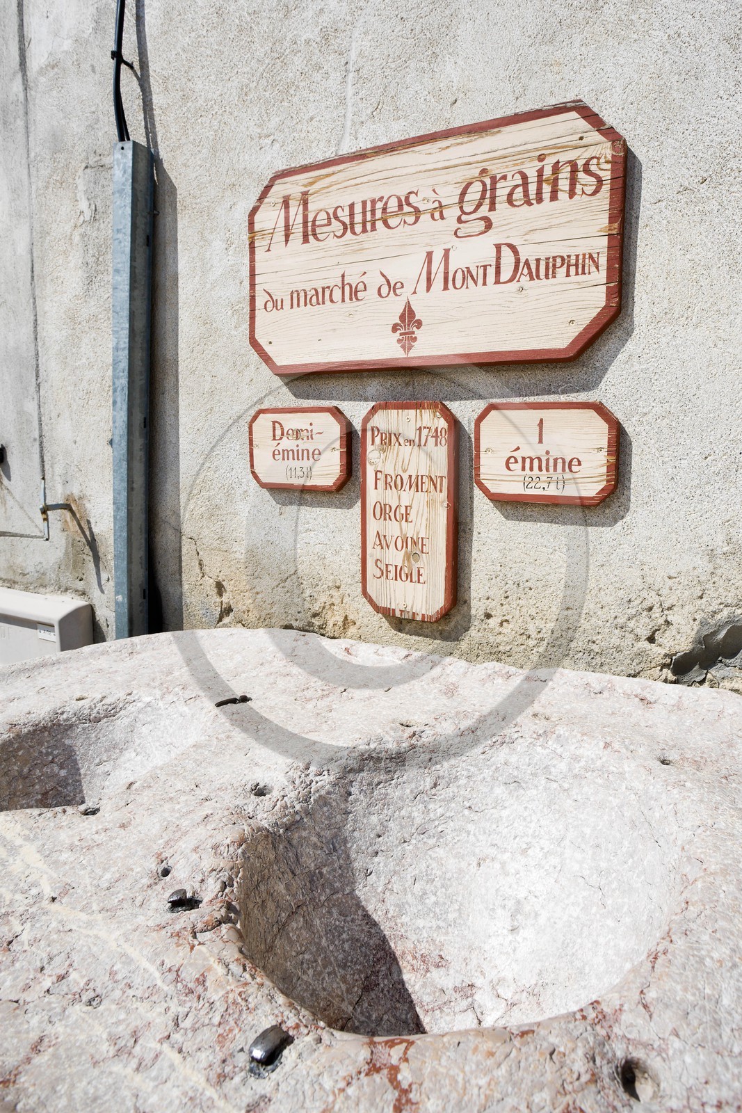 Mont-Dauphin, fortifications Vauban, mesure à grain