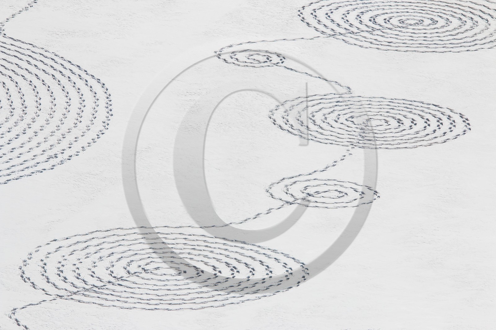 Serre-Chevalier, Snow drawings, une œuvre de l'artiste Sonja Hinrichsen