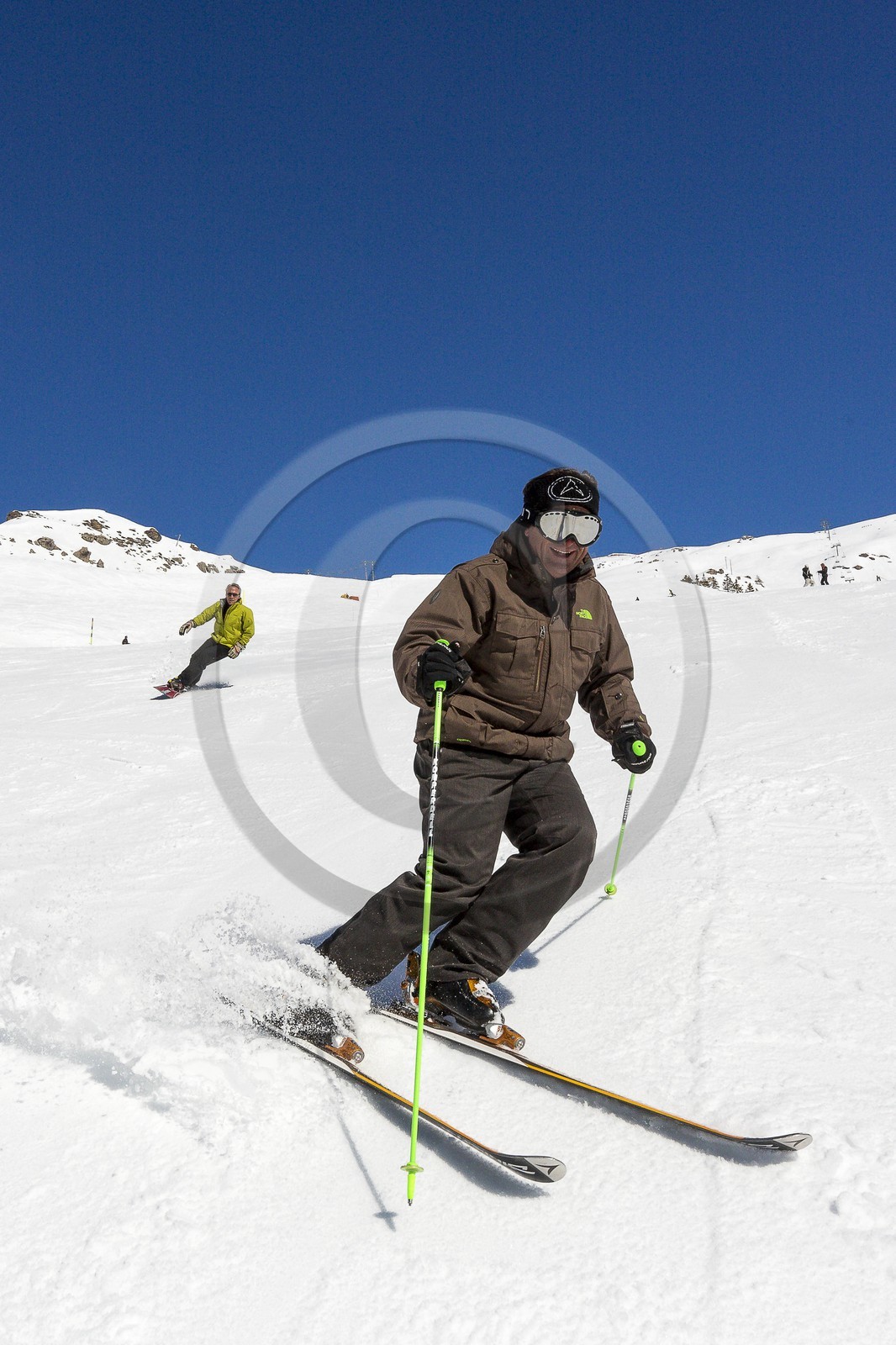Station de ski d'Orcières 1850, ski et snowboard sur pistes