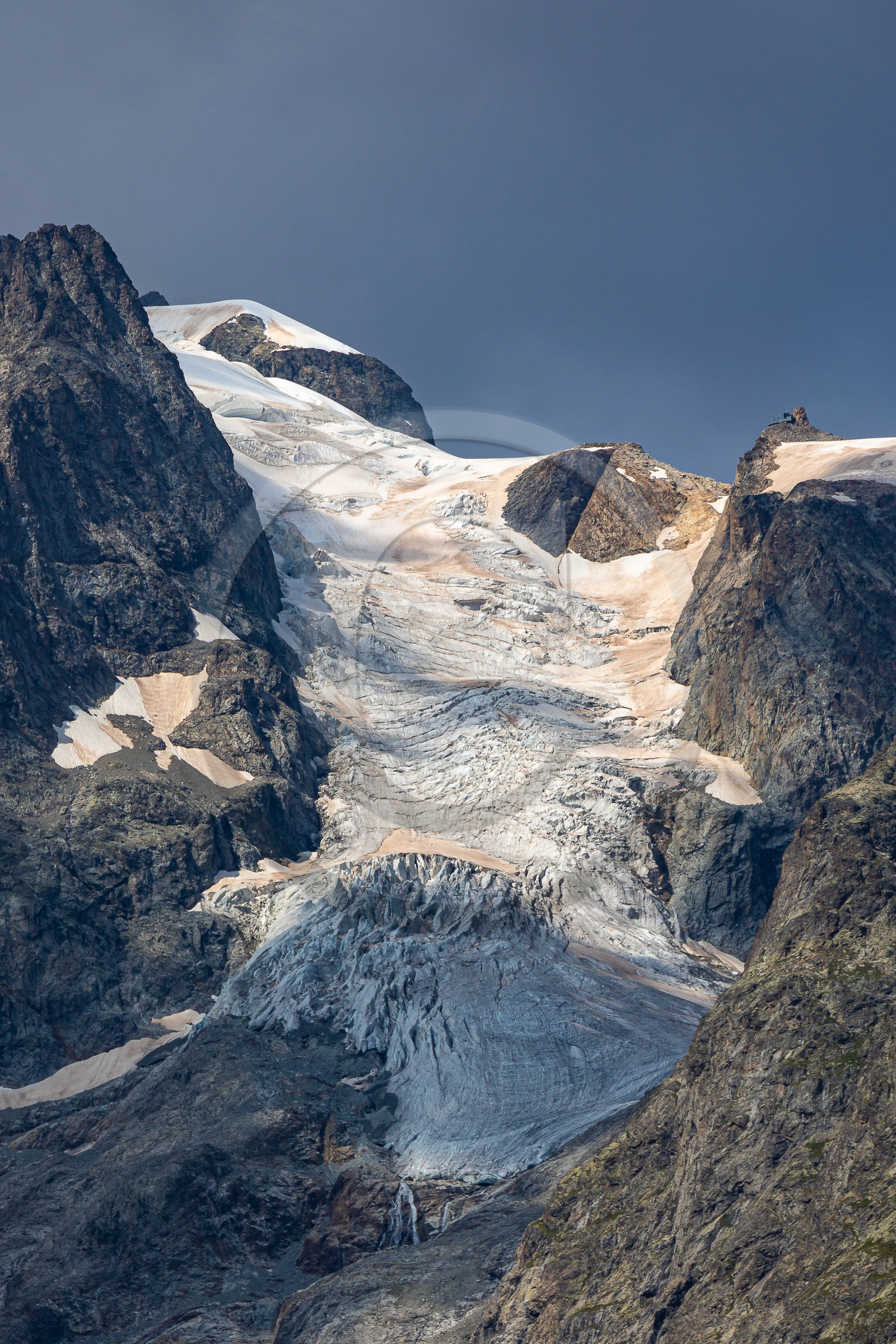 La Meije, Refuge de l'Aigle et le glacier de l'Homme