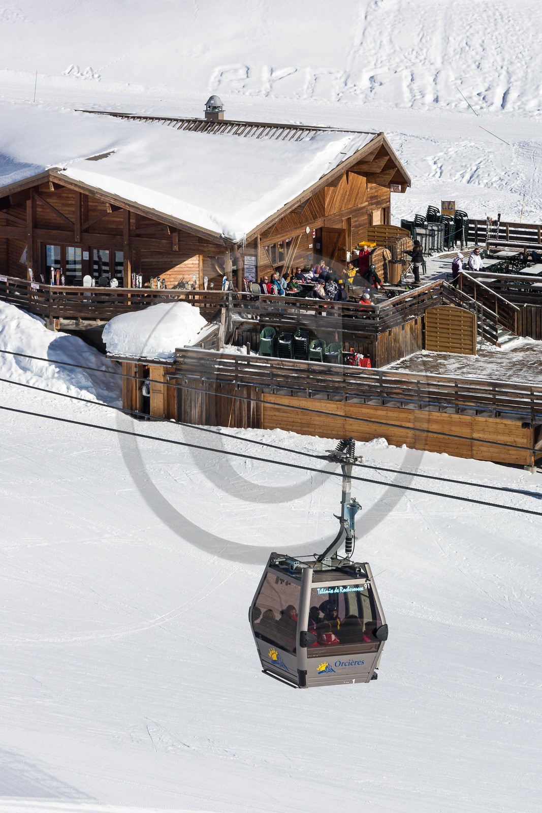 Station de ski d'Orcières 1850, plateau de Rocherousse