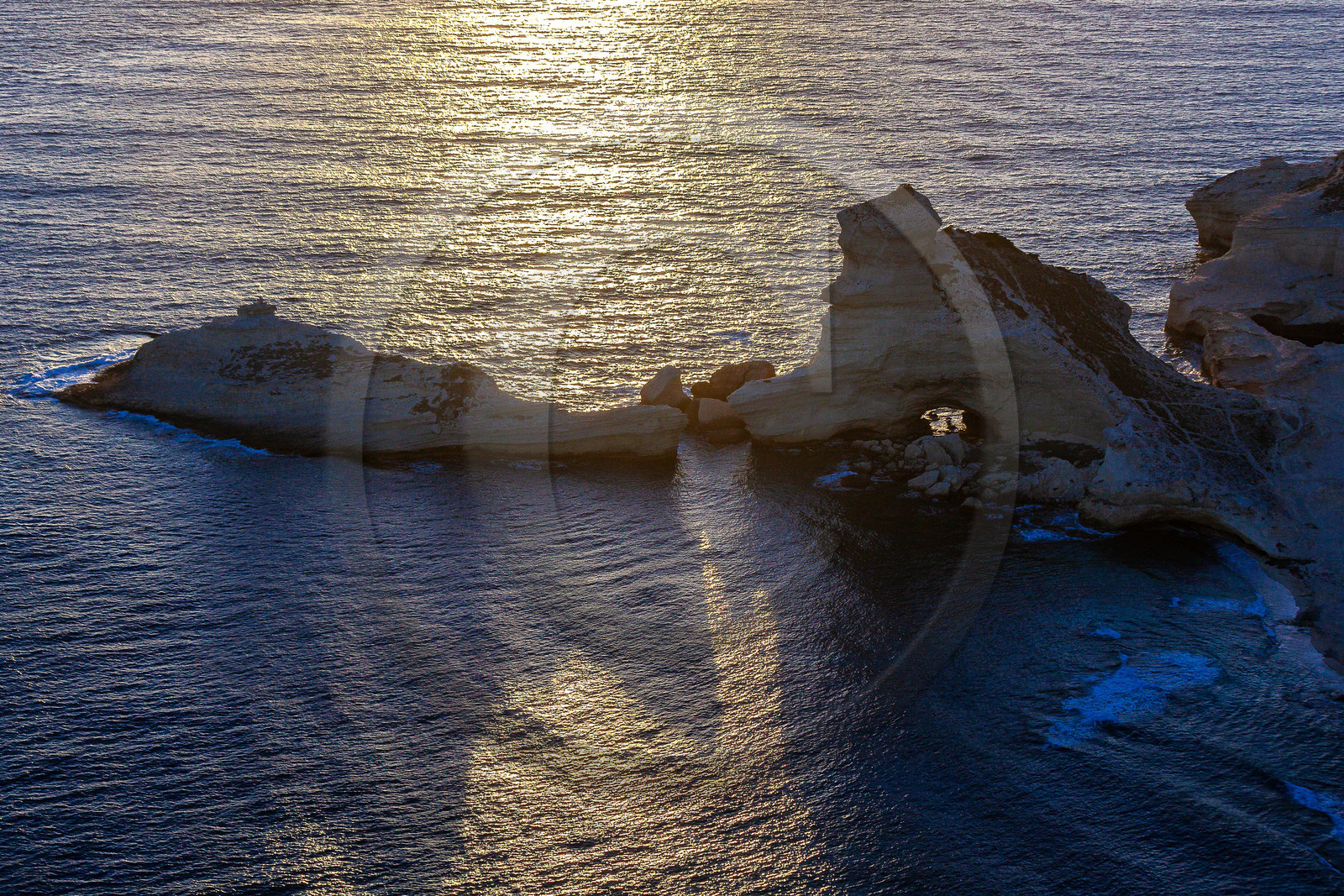 Bonifacio, falaises de calcaire