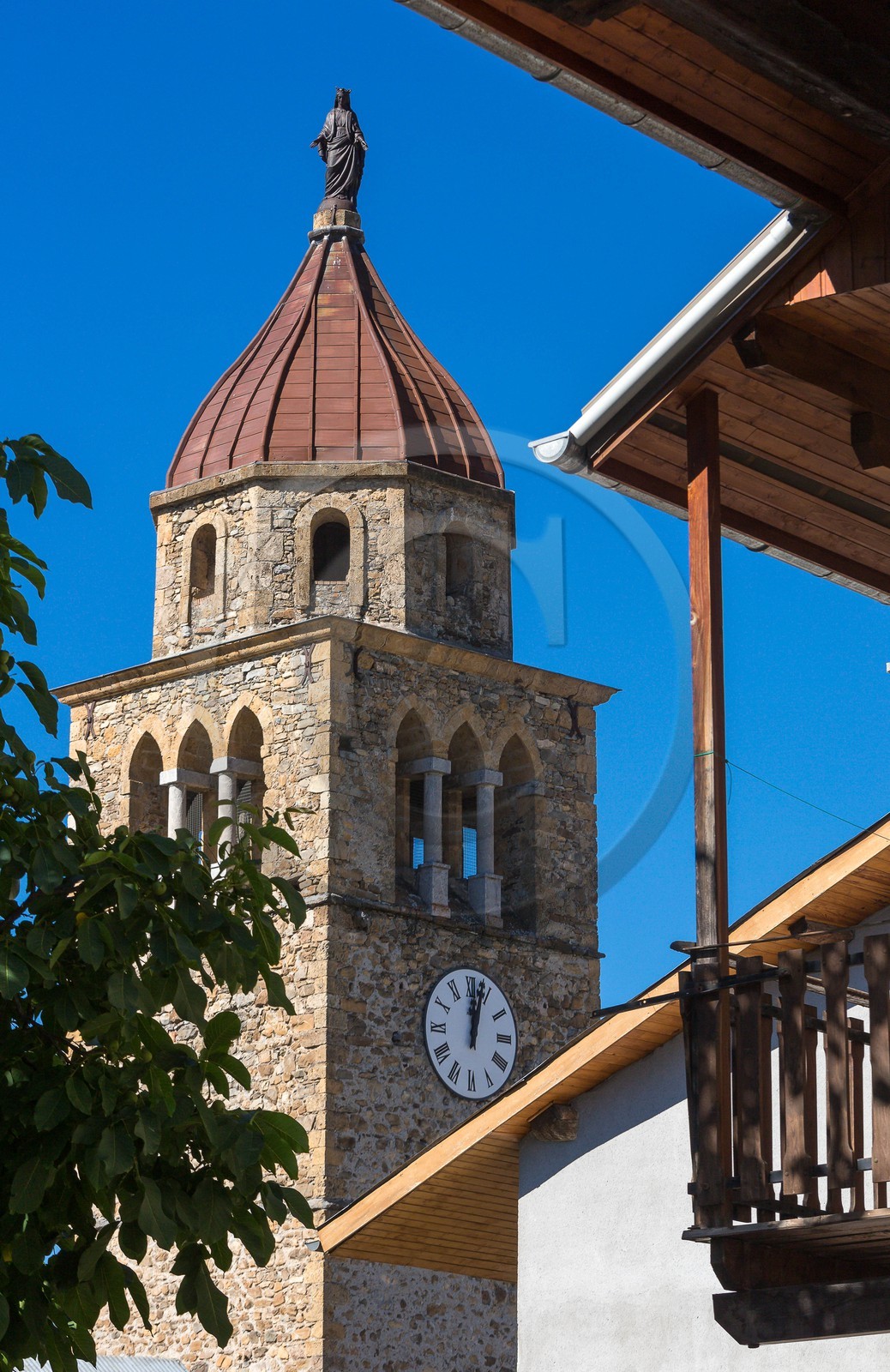 Faucon-de-Barcelonnette, tour de l'horloge
