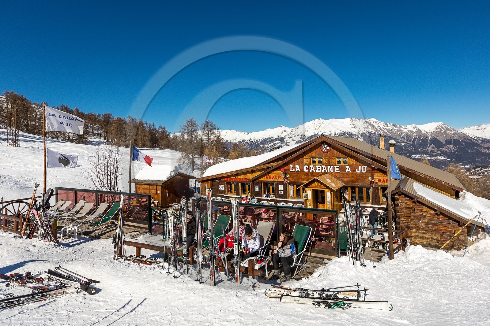 Station de ski Sauze Super-Sauze, restaurant d'altitude La Cabane à Jo
