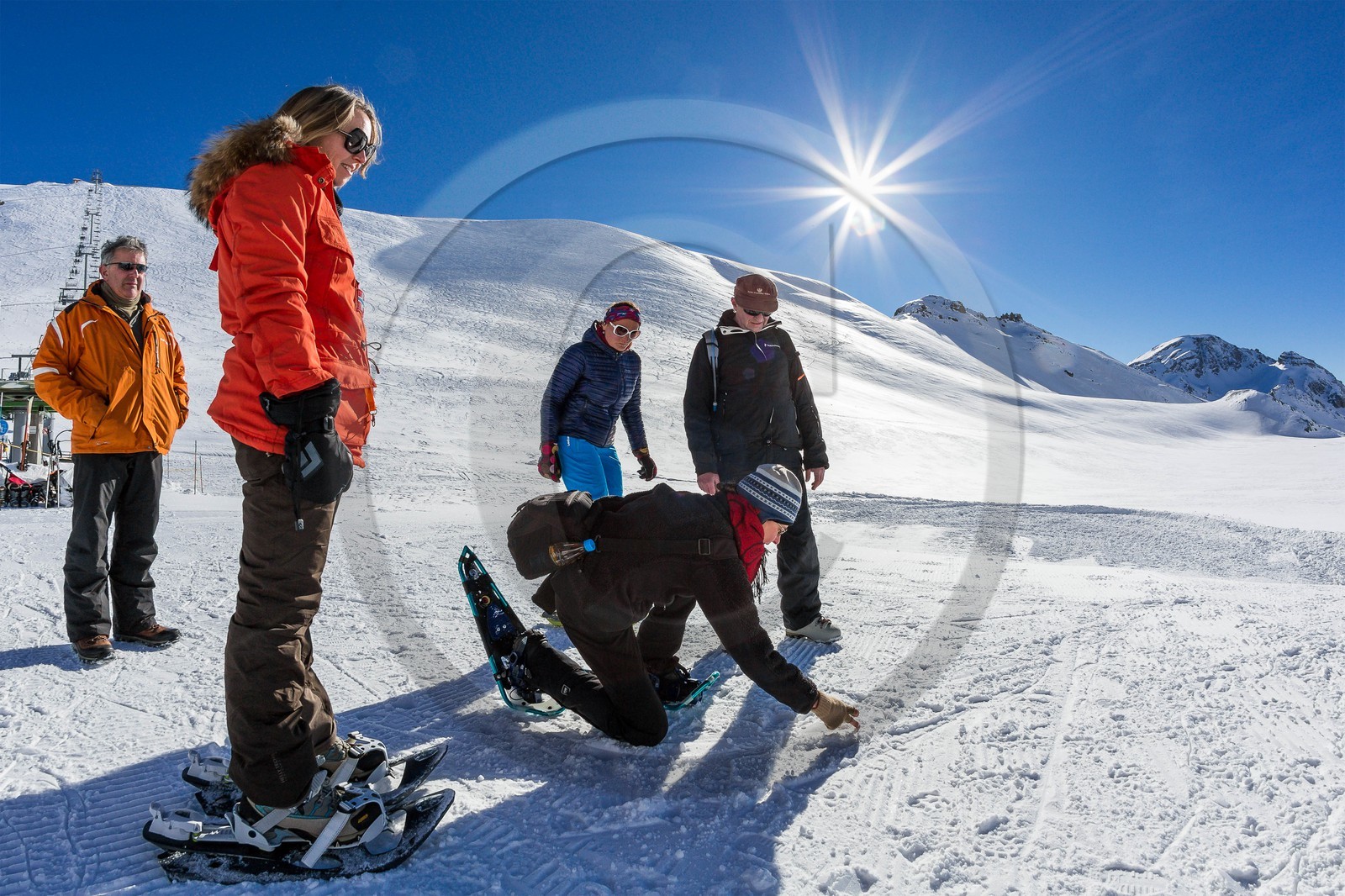 Serre-Chevalier, Snow drawings, une œuvre de l'artiste Sonja Hinrichsen