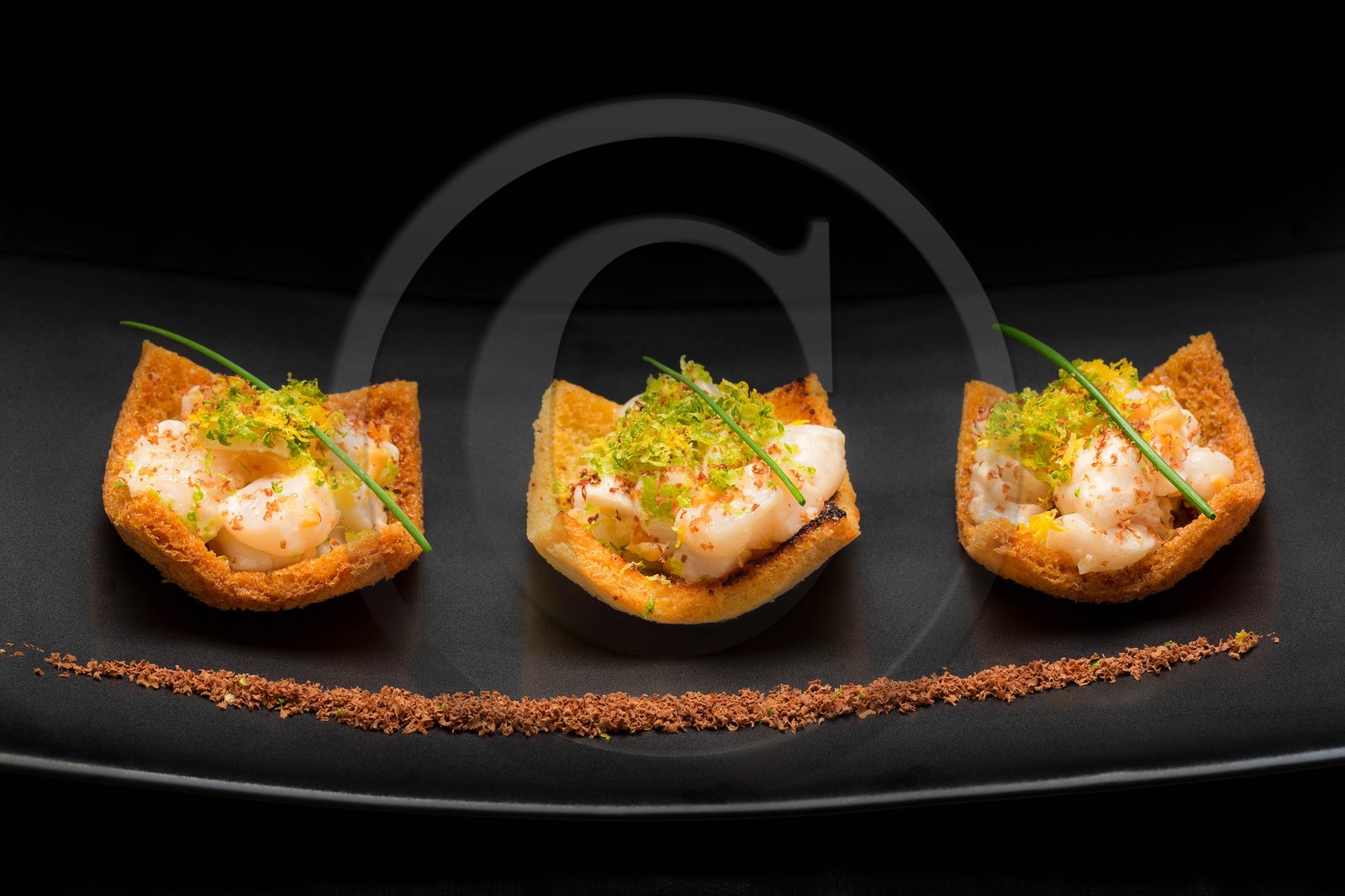 Luc Eyriey, Maître chocolatier à Embrun, Apéritif de Saint-Jacques Taï