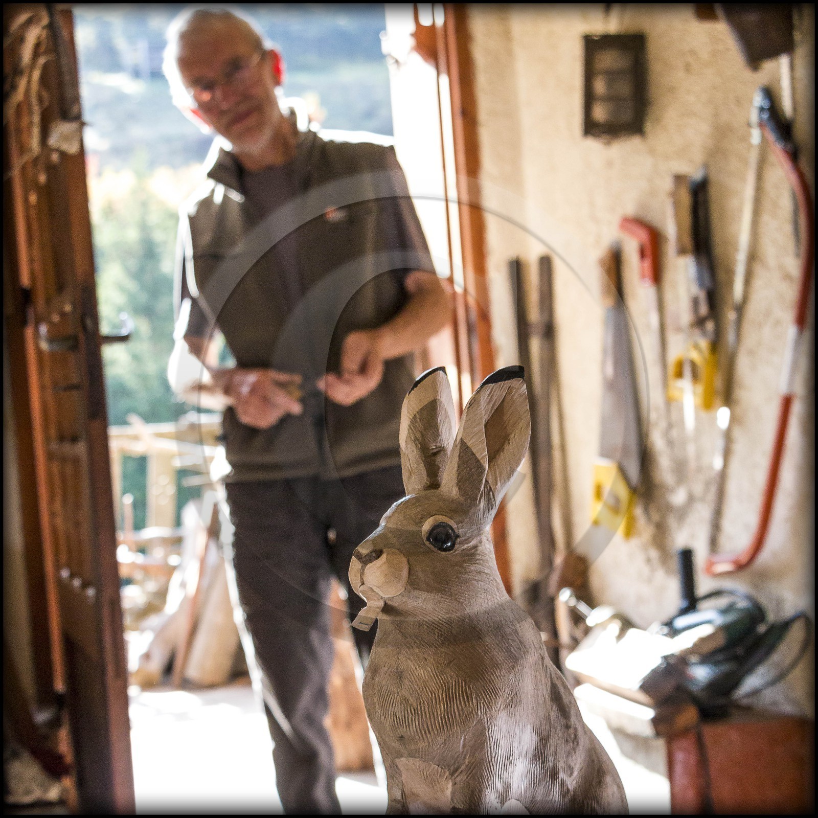 Valdeblore, Saint-Dalmas, Martial Bos, sculpteur