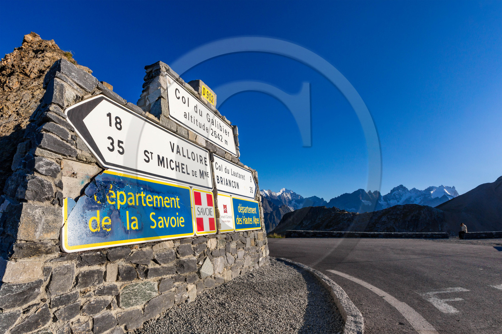 Col du Galibier, Col du Tour de France, altitude de 2 556 m.