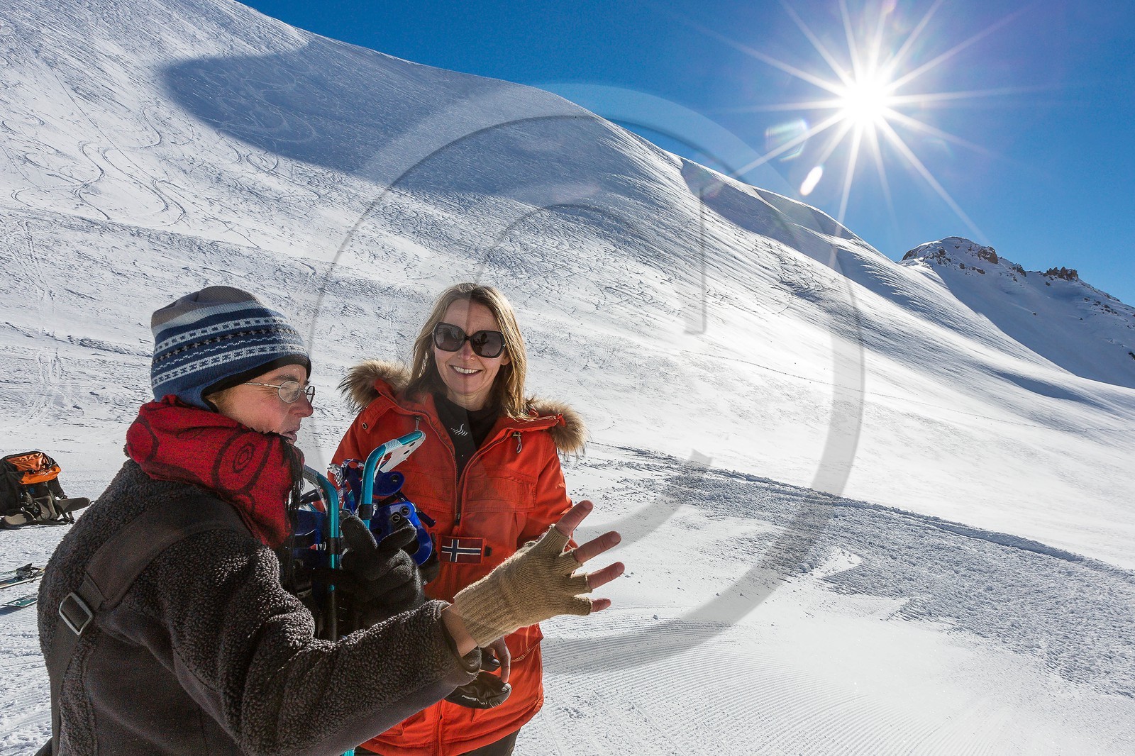 Serre-Chevalier, Snow drawings, une œuvre de l'artiste Sonja Hinrichsen
