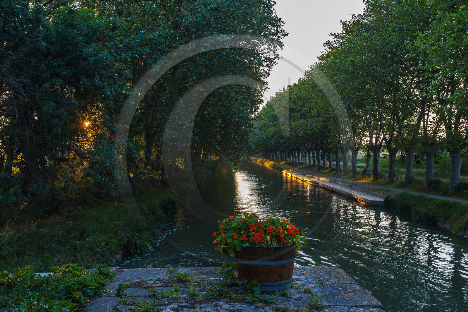 Canal du Midi, inscrit au Patrimoine mondial de l'UNESCO