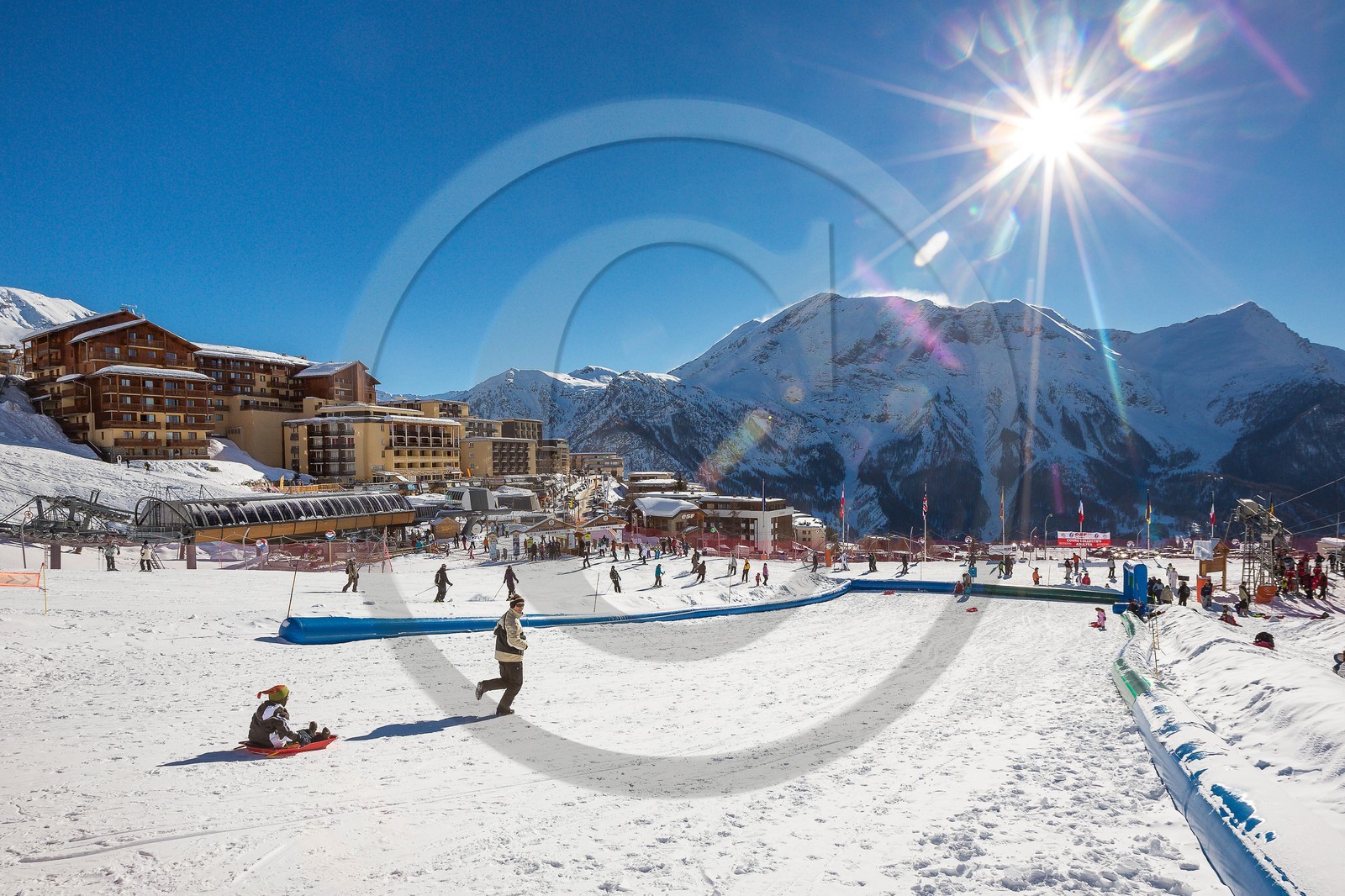 Station de ski d'Orcières 1850, piste de luge