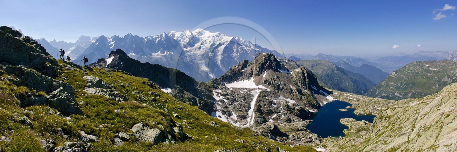 Le lac Cornu et le Mt Blanc