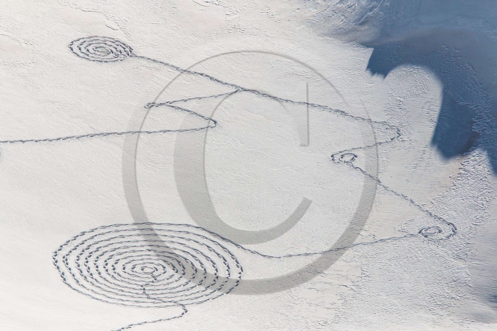 Serre-Chevalier, Snow drawings, une œuvre de l'artiste Sonja Hinrichsen