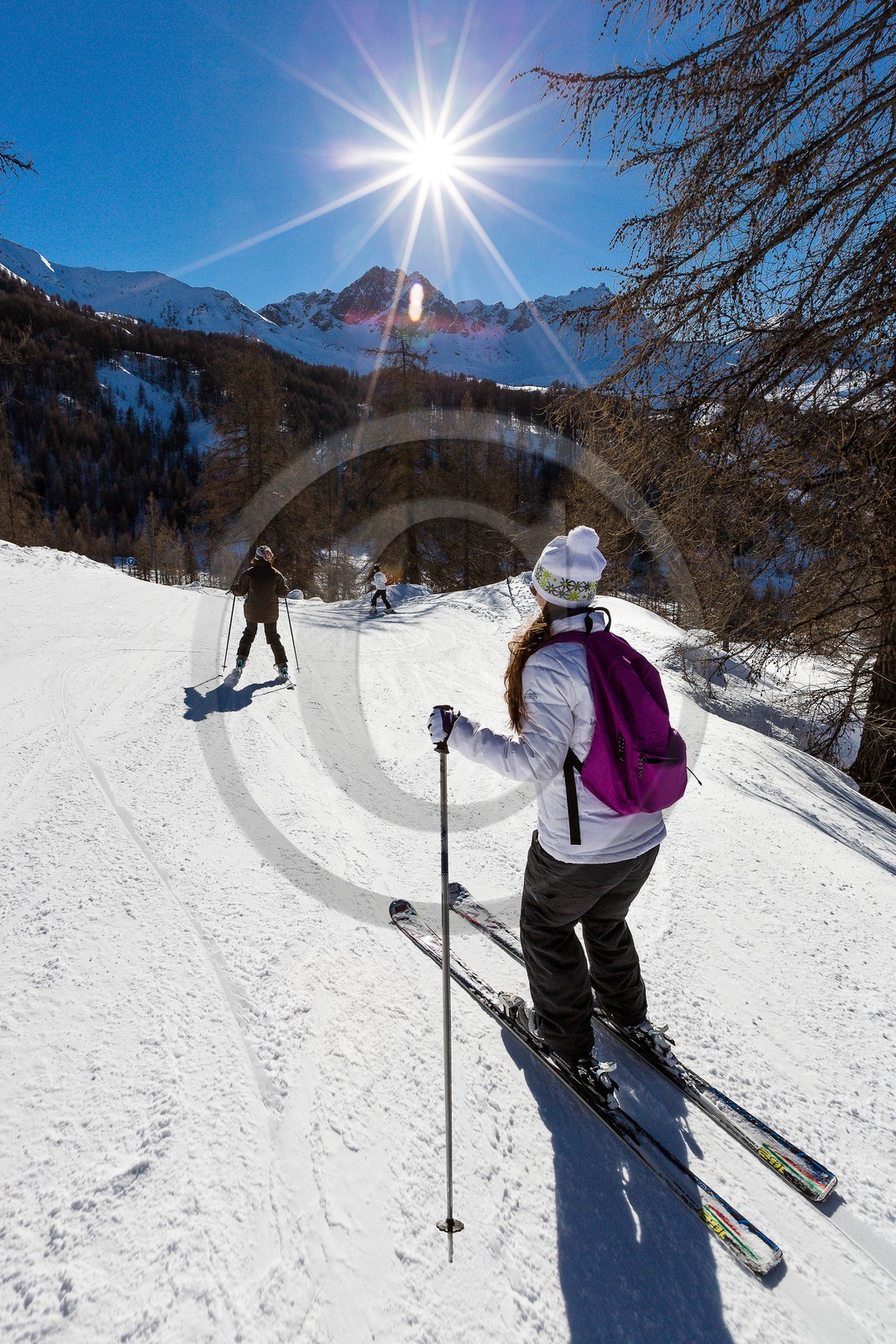 La station de ski Sauze Super-Sauze est une station village située entre 1400 et 2400 m