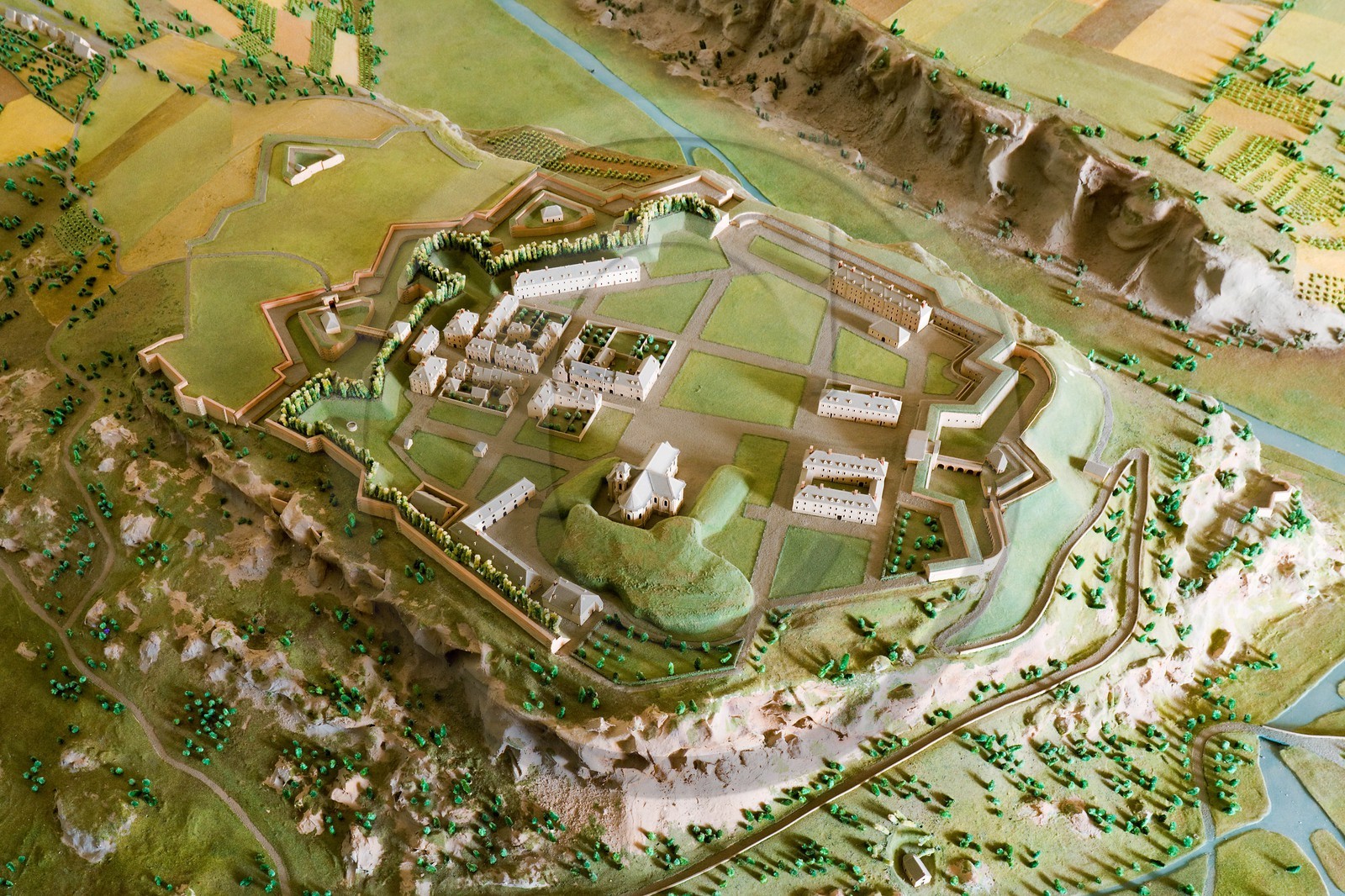 Mont-Dauphin, fortifications Vauban, maquette plan relief