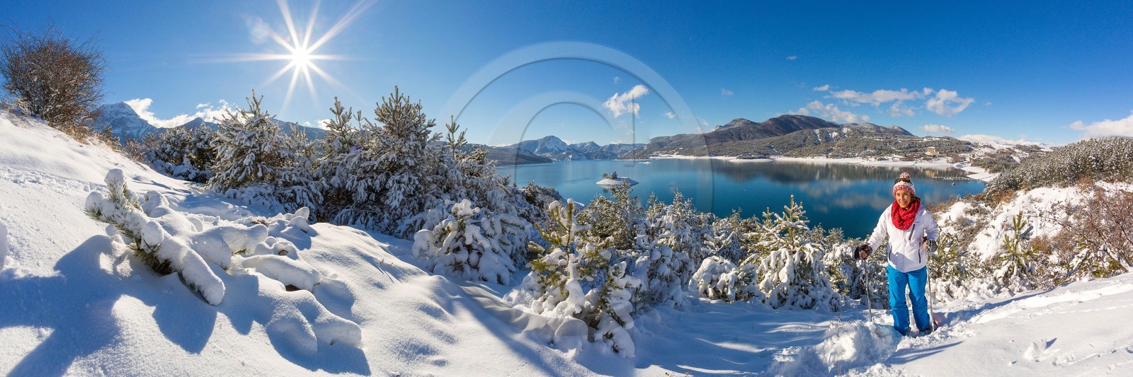 Baie et chapelle Saint-Michel, randonnée raquettes