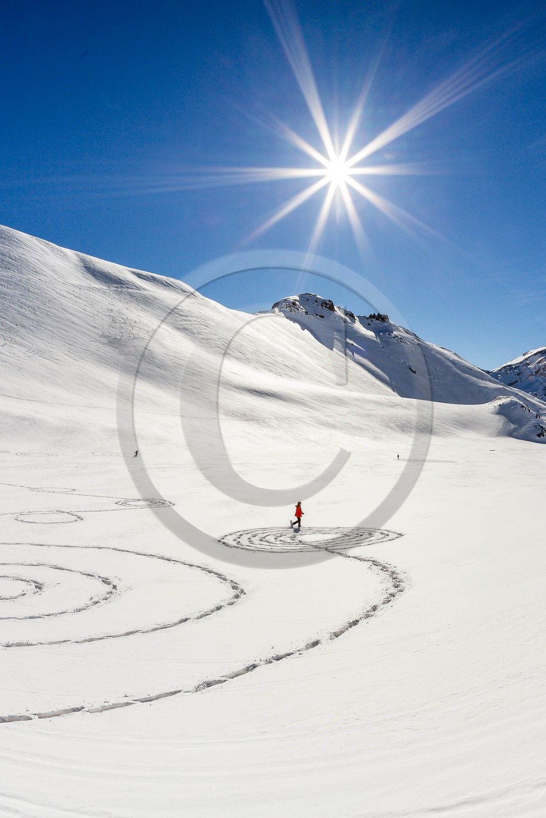 Serre-Chevalier, Snow drawings, une œuvre de l'artiste Sonja Hinrichsen