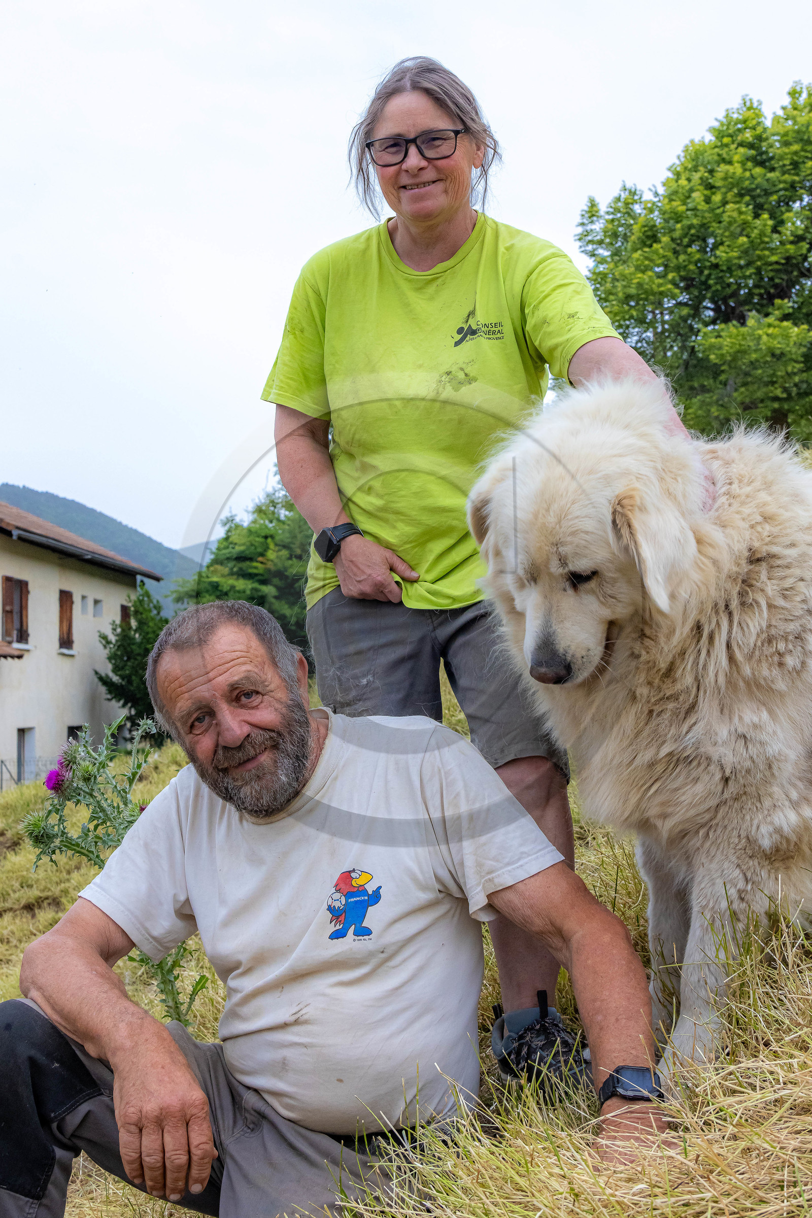 Turriers, Ingrid Briclot et André Maurel, éleveurs