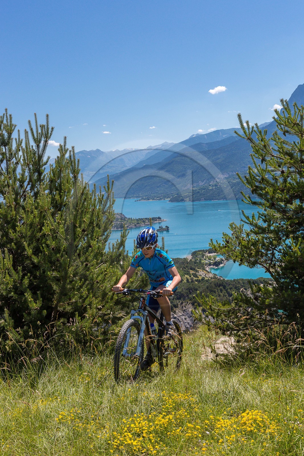 Pays de Serre-Ponçon, Chorges, belvédère des Curattes, vtt