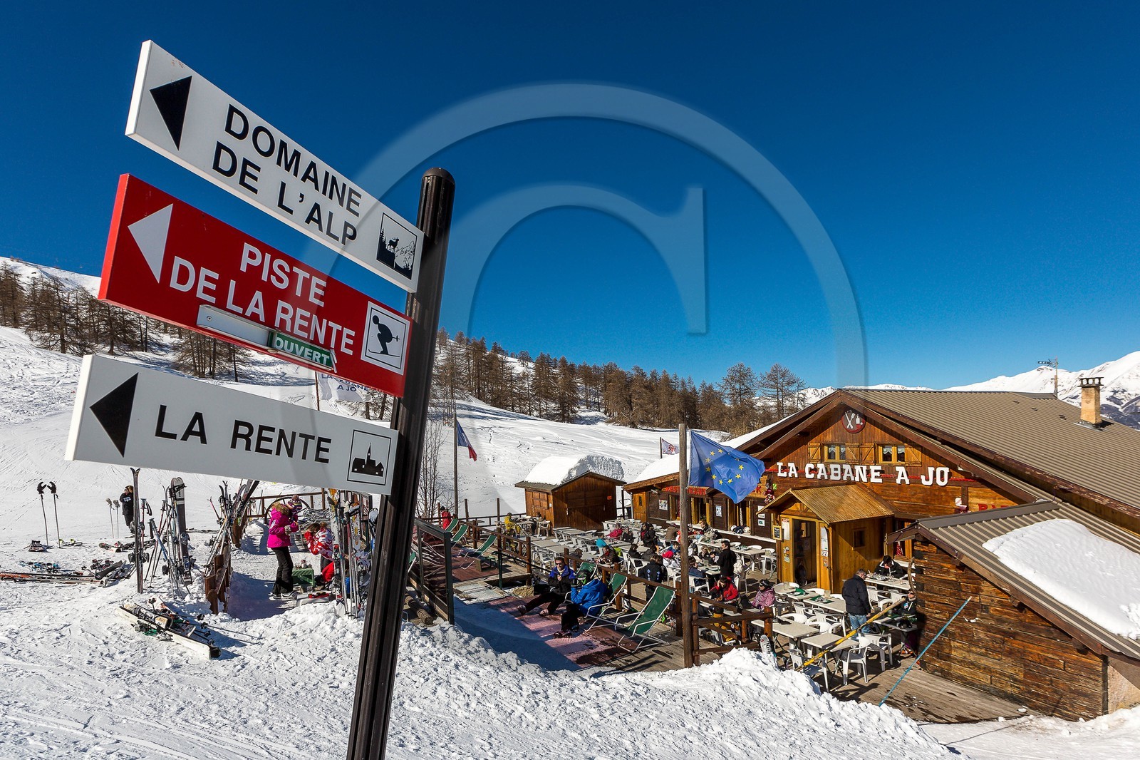 Station de ski Sauze Super-Sauze, restaurant d'altitude La Cabane à Jo