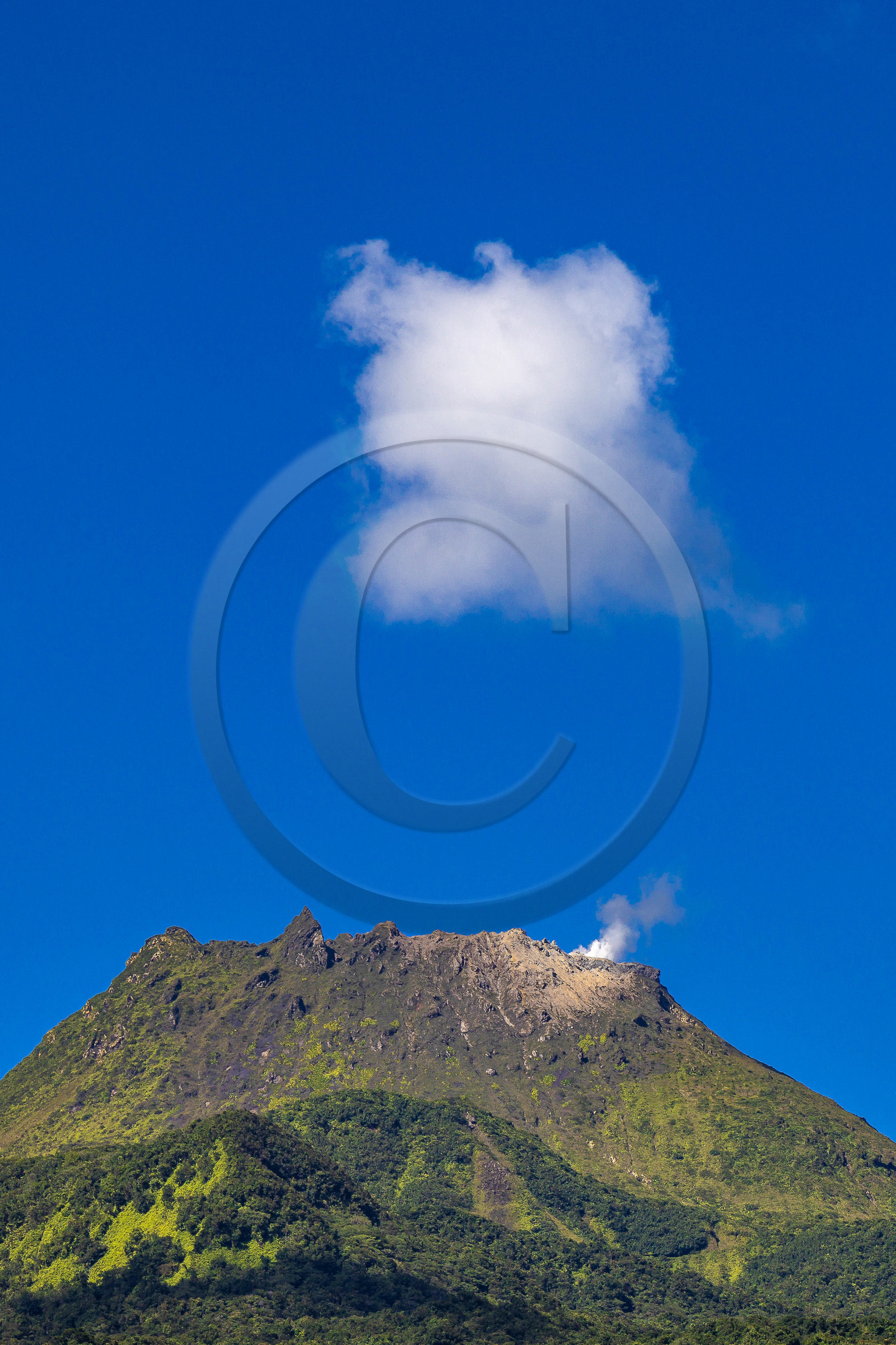 La Soufrière, volcan actif de la Guadeloupe