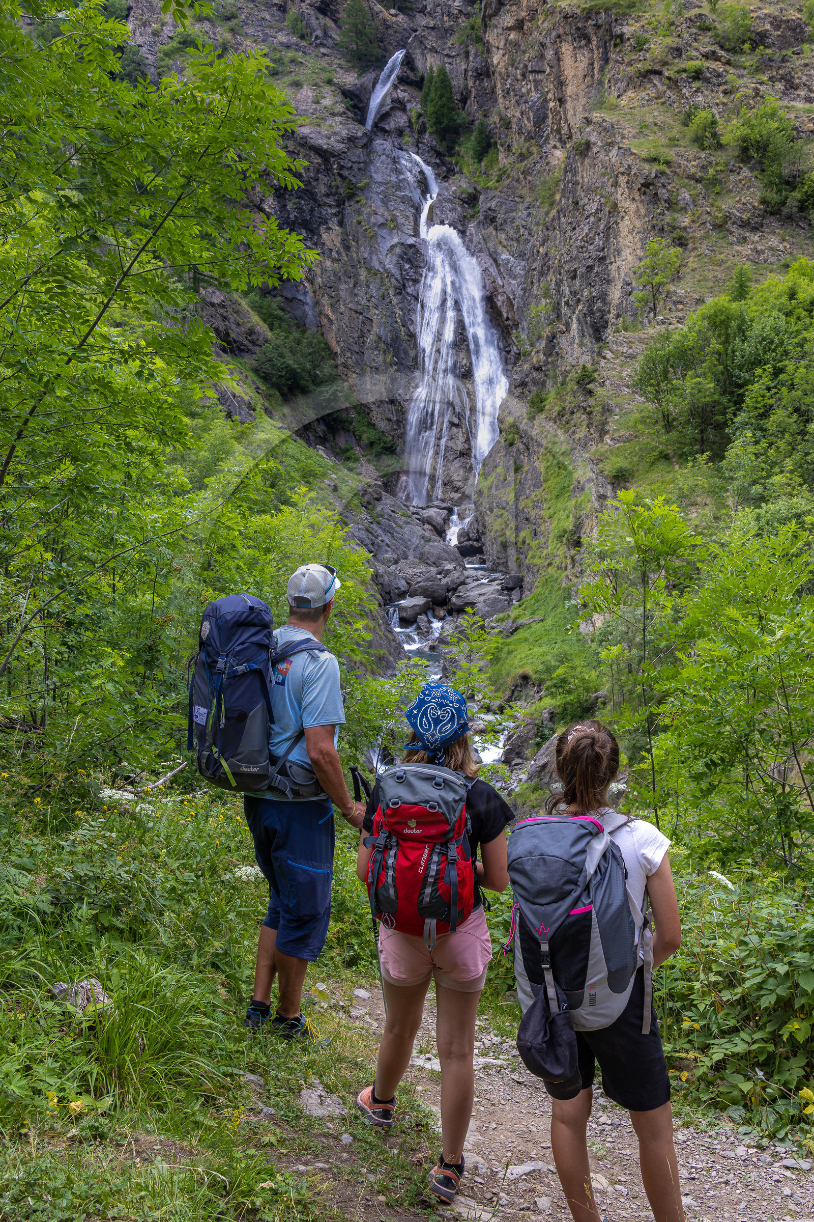 Vallée de Freissinières, cascade de Dormillouse