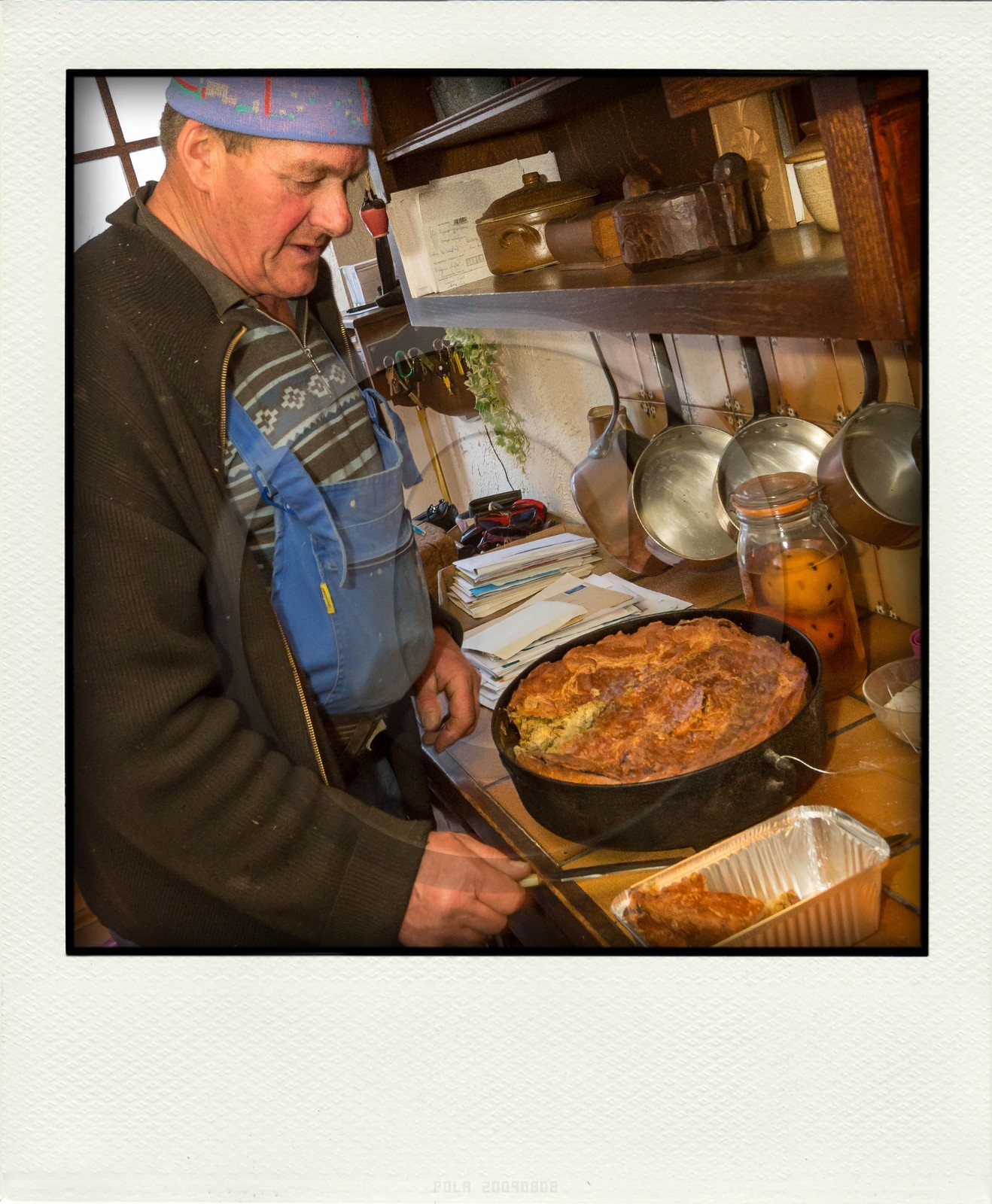 Village de Villar-d'Arène, fête du pain bouilli ou pain noir, Maurice Rousset, fourniron et la tourte au choux